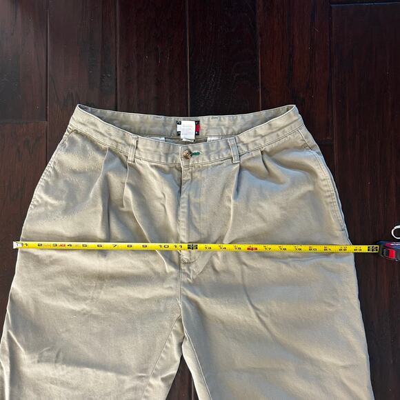Men's 2003 Tommy Hilfiger Pleated Front Khaki Pants Preppy Old Money Classic - Picture 9 of 12